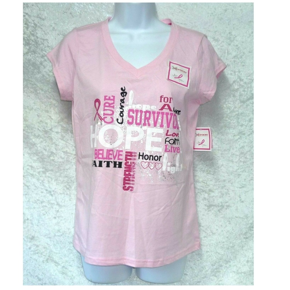 Women's tee Xersion Breast Cancer size PS NEW